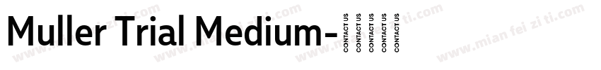 Muller Trial Medium字体转换